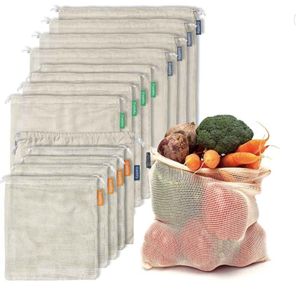 go green with reusable produce bags next time you go to the store